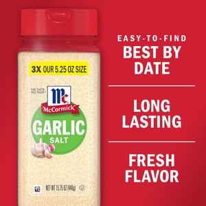 Mccormick Non-Gmo Kosher Garlic Salt, 15.75 Oz Bottle