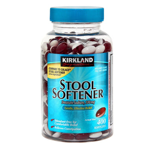 Kirkland Signature Stool Softener, 100 Mg, 400 Softgels