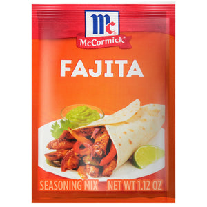 Mccormick Fajita Seasoning Mix, 1.12 Oz Envelope