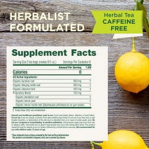 Traditional Medicinals Organic Everyday Detox Lemon Herbal Tea Bags, 16 Ct
