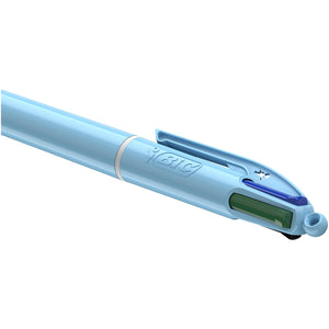 BIC 4 Color Pastel Ballpoint Pens Medium Point (1.0 Mm), Pack of 12