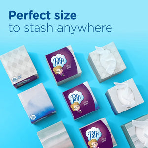 Puffs Ultra Soft Facial Tissues, Cube, 56 Facial Tissues per Box, 4 Count