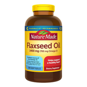 Nature Made Flaxseed Oil 1400 Mg, 300 Softgels