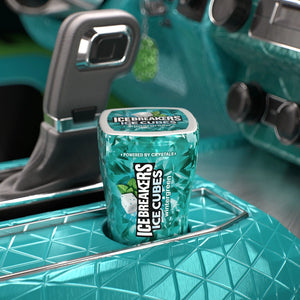 Ice Breakers Ice Cubes Wintergreen Sugar Free Chewing Gum, Bottle 3.24 Oz, 40 Pieces