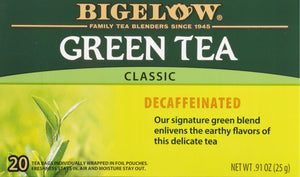 Bigelow Decaffeinated, Green Tea Bags, 20 Count