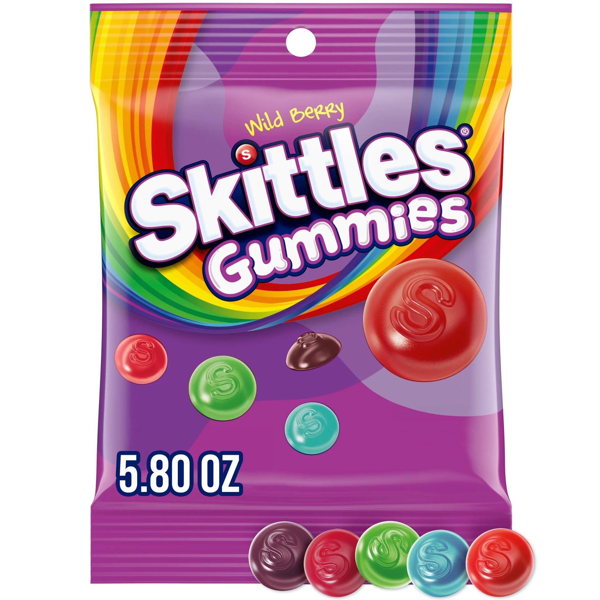 Skittles Gummies Wild Berry Gummy Candy - 5.8 Oz Bag