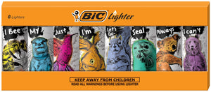 BIC Special Edition Party Animal Series Lighters, Set of 8 Lighters