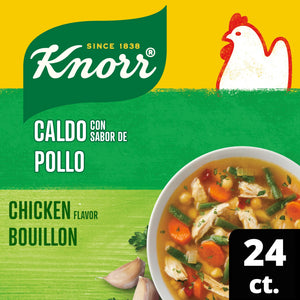 Knorr Shelf Stable Cubes Chicken Bouillon, 9.3 Oz, 24 Pack Box