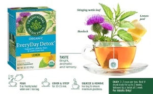Traditional Medicinals Organic Everyday Detox Lemon Herbal Tea Bags, 16 Ct