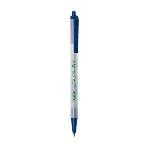 BIC Ecolutions Clic Stic Ballpoint Pens, Blue, Medium Point, 48 Pack