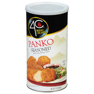 4C® Japanese Style Seasoned Panko Bread Crumbs 13 Oz. Canister Serving Size: 1/2 Cup (28G) Servings per Container: about 13