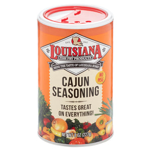 Louisiana Fish Fry Products Cajun Seasoning, 8 Oz Container. Perfect Season All Spice for Cooking.