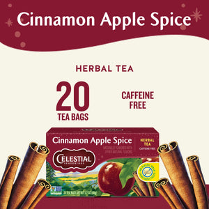 Celestial Seasonings Cinnamon Apple Spice Caffeine-Free Herbal Tea Bags (20 Count)
