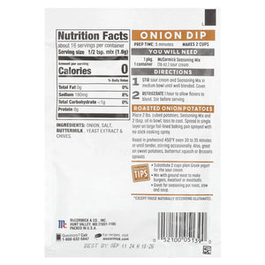 Mccormick Classic French Onion Dip & Seasoning Mix, 1 Oz