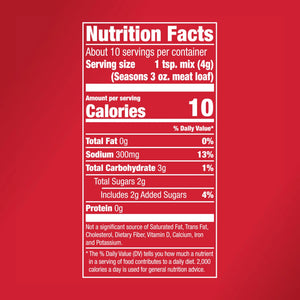 (2 Pack) Mccormick Meat Loaf Seasoning Mix, 1.5 Oz Envelope
