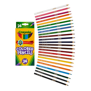 Crayola Colored Pencils, Assorted Colors, Pre-Sharpened, Adult Coloring, 24 Count
