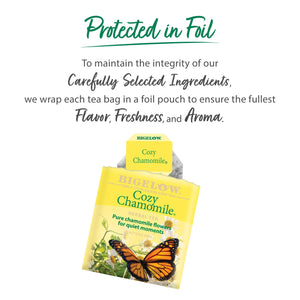 Bigelow Cozy Chamomile Herbal Tea Bags, 20 Count