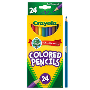Crayola Colored Pencils, Assorted Colors, Pre-Sharpened, Adult Coloring, 24 Count