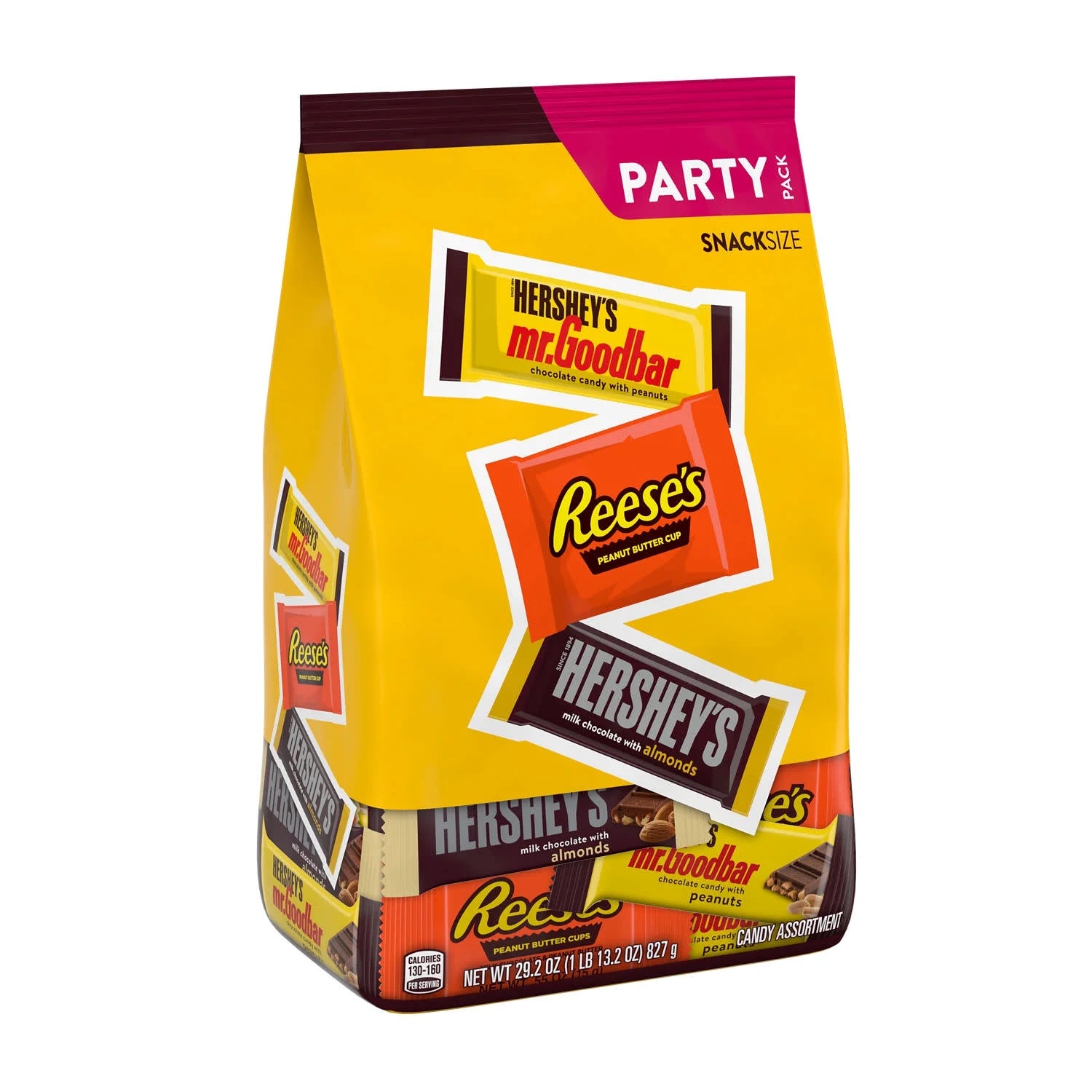 Hershey'S and Reese'S Assorted Chocolate Flavored Snack Size Candy, Party Pack 29.2 Oz