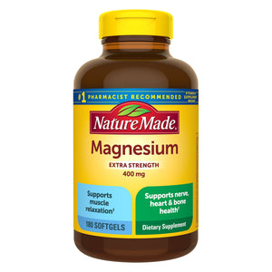 Nature Made Extra Strength Magnesium 400 Mg., 180 Softgels