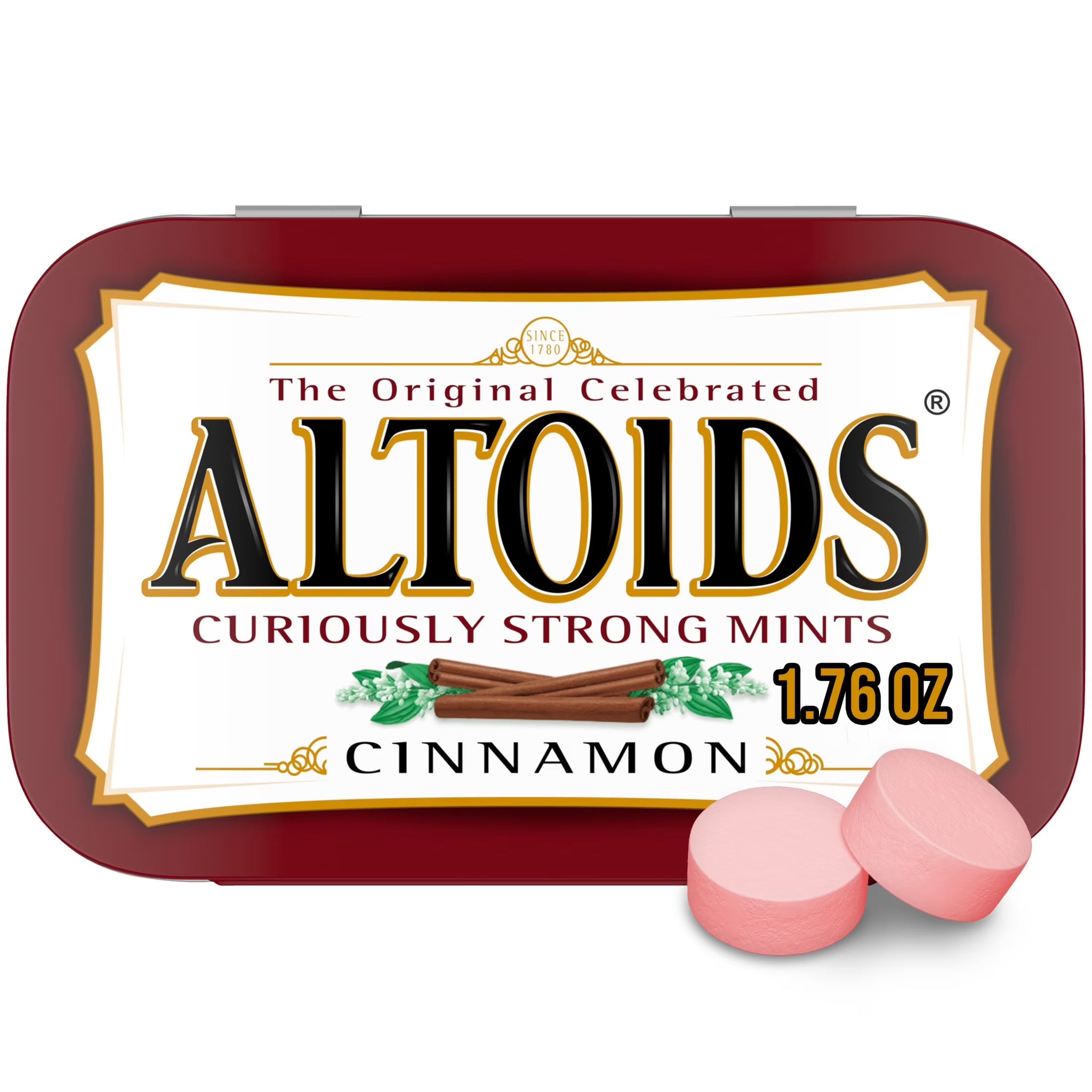 Altoids Cinnamon Breath Mints - 1.76 Oz Tin