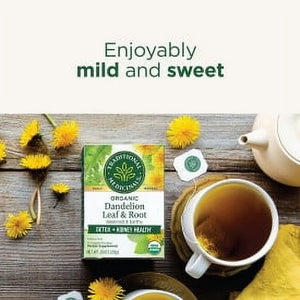 Traditional Medicinals Organic Dandelion Leaf & Root Herbal Supplement, 16 Count, .99 Oz