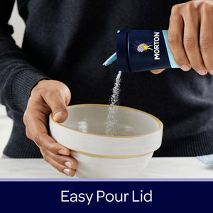 Morton® Fine Sea Salt – Fast Dissolving for Marinades, Soups and Dressings, 17.6 Oz Canister