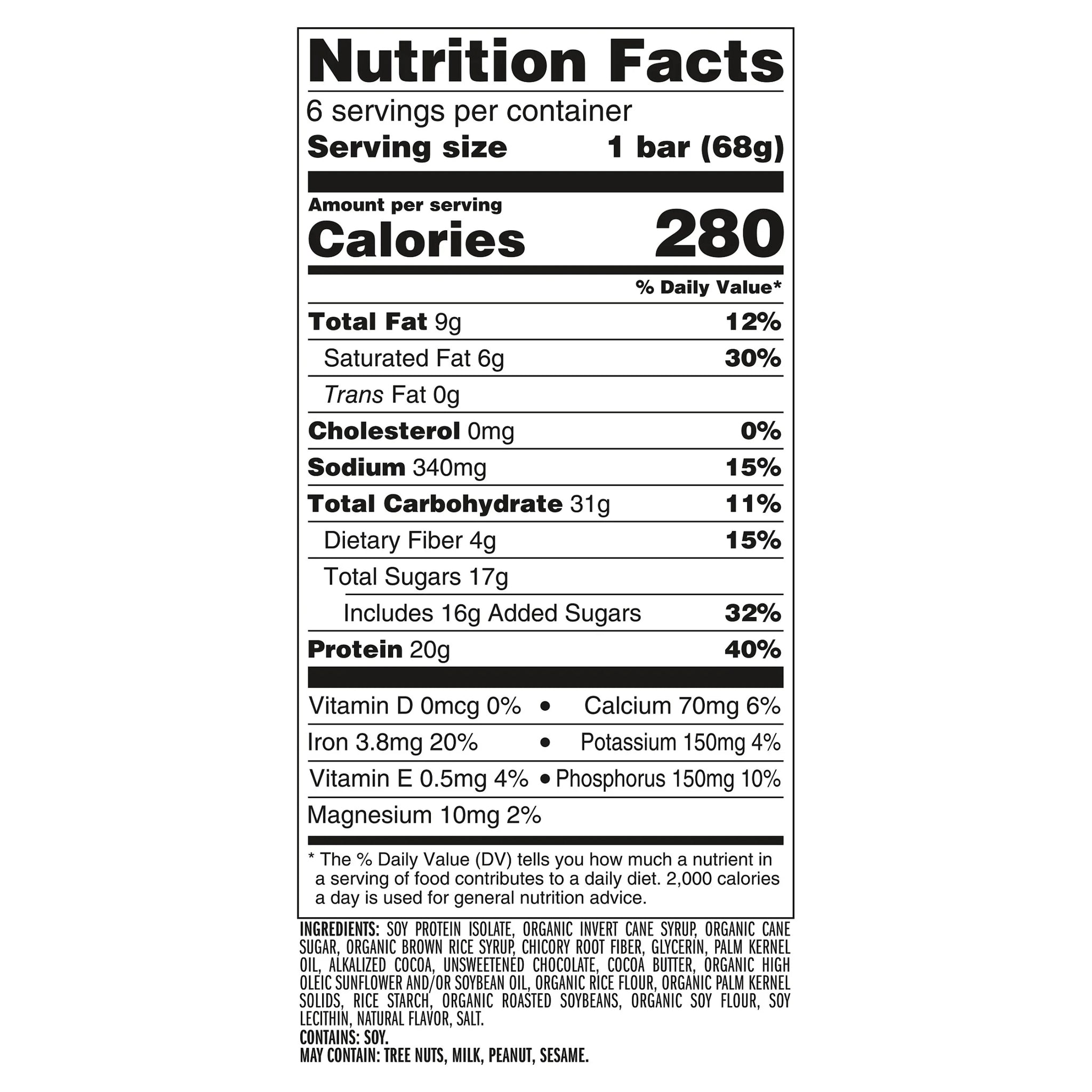 CLIF BUILDERS 6Ct Protein Bars Oreo-Flavored, Plant Protein, Gluten Free Bar, 6Ct