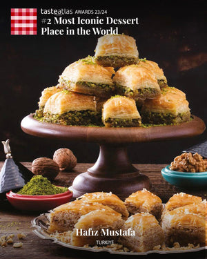 Hafiz Mustafa 1864 Istanbul, Authentic Turkish Baklava, Daily, Freshly Handmade Desserts, Sweets, Snacks, Delights, Treats, Pistachio, Walnut, Gift for Birthdays, Anniversary, Celebration, Party, Special Event