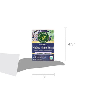 Traditional Medicinals, Organic Nighty Night Extra, Tea Bags, 16 Ct