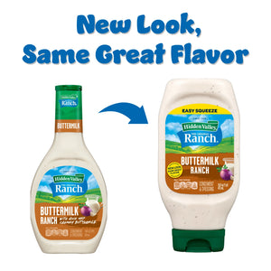 Hidden Valley Buttermilk Ranch Topping and Dressing, 16 Fluid Ounce Bottle