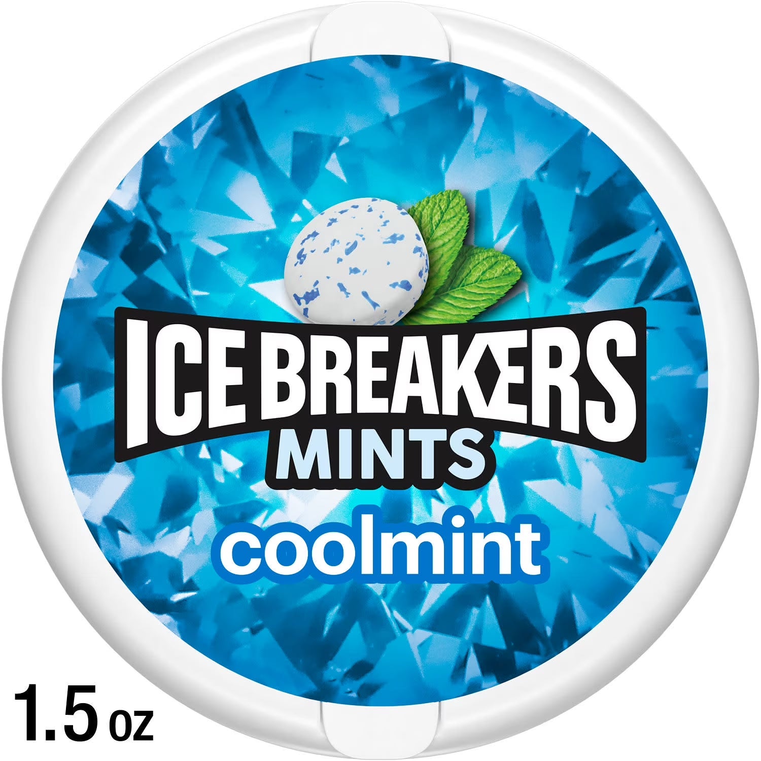 Ice Breakers Cool Mint Sugar Free Mints, Tin 1.5 Oz
