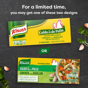 Knorr Shelf Stable Cubes Chicken Bouillon, 9.3 Oz, 24 Pack Box