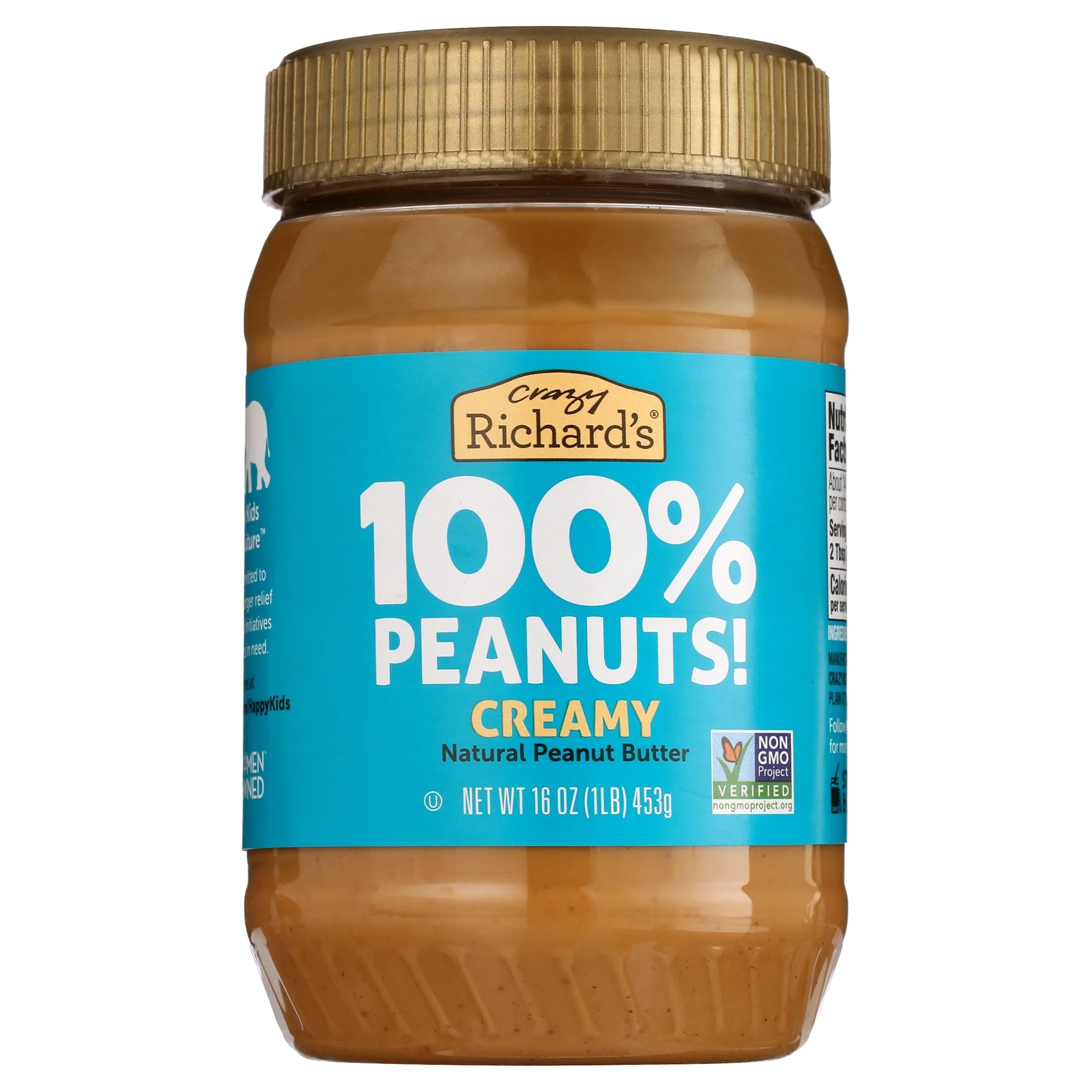 Crazy Richard'S 16 Oz All-Natural Creamy Peanut Butter, 16 Oz