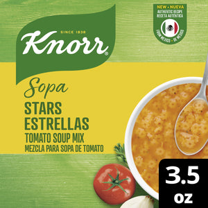 Knorr Sopa Tomato Based Star Pasta Soup Mix, 3.5 Oz Pouch