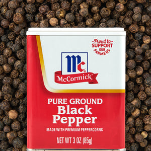 Mccormick Non-Gmo Kosher Pure Ground Black Pepper, 3 Oz Can