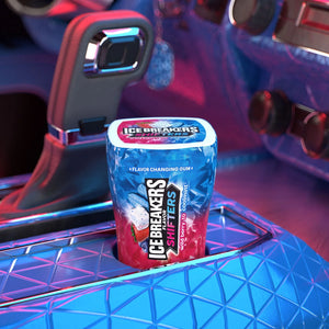 Ice Breakers Flavor Shifters Wild Berry to Coolmint Flavored Sugar Free Chewing Gum, Bottle 3.24 Oz, 40 Pieces