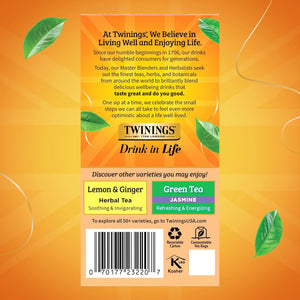 () Twinings Peach & Orange Herbal Tea Bag, 20 Count Box
