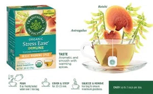 Traditional Medicinal Tea Stress Ease Immune, Organic Tea Bags, 16 Count