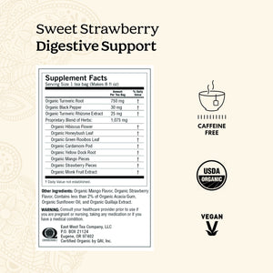 Yogi Tea Sweet Strawberry Digestive Support, Organic Herbal Tea Bags, 16 Count