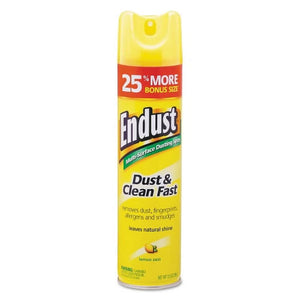 Diversey Endust Multi-Surface Dusting and Cleaning Spray, Lemon Zest, 12.5 Oz Aerosol Spray, Each