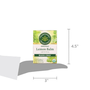 Traditional Medicinals, Organic Lemon Balm, Tea Bags, 16 Ct