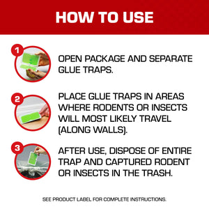 Tomcat Super Hold Glue Traps Mouse Size, 4 Traps, 2-Pack