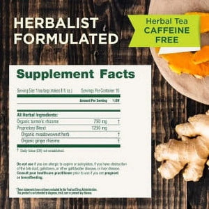 Traditional Medicinals, Organic Turmeric with Meadowsweet & Ginger Herbal Tea Bags, 16 Count
