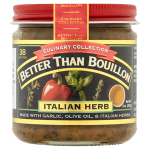 Better than Bouillon Culinary Collection Italian Herb Base, Shelf-Stable, 8 Oz Jar