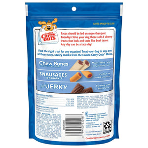 (2 Pack) Canine Carry Outs Taco Minis Beef Flavor Dog Treats, 4.5Oz