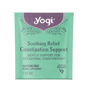 Yogi Tea Soothing Relief Constipation Support, Laxative Tea Bags, 16 Count