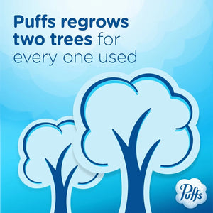 Puffs Ultra Soft Facial Tissues, Cube, 56 Facial Tissues per Box, 4 Count