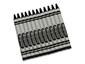 Crayola Bulk Crayons, 12 Count, Black
