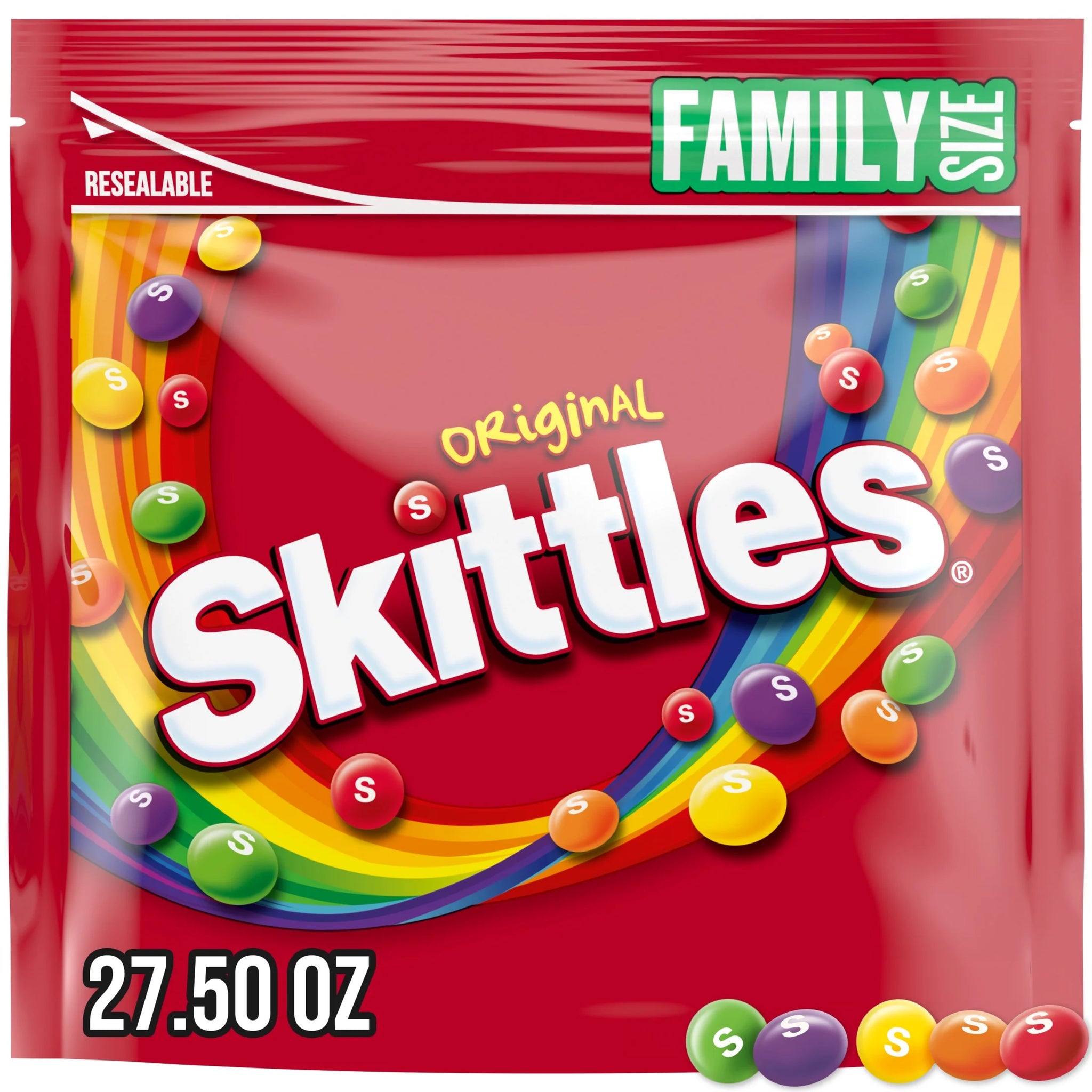 Skittles Original Chewy Candy, Family Size, 27.5 Oz Bag